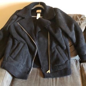 Faux suede jacket